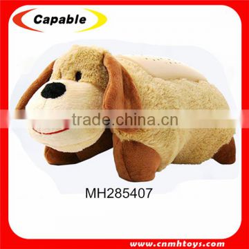 musical dog animal custom plush toy with projection