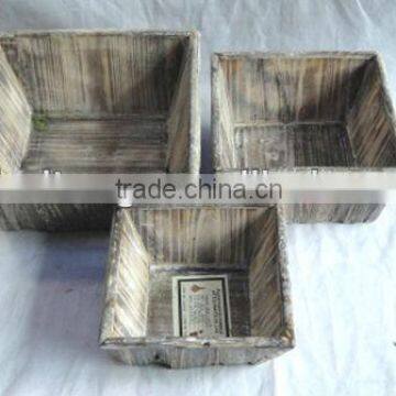 2015 new style antique surface flower pot(FSC Certificate)