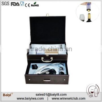 Luxury electric wine bottle opener gift set with bar tools for business