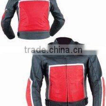 DL-1214 Leather Motorbike Racing Jacket