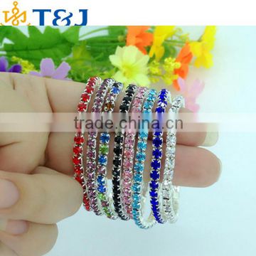 ss>>>2015 hot sale children cute bracelets multicolor crystal tennis bracelets