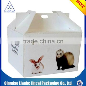 foldable design white packaging box with printed logo