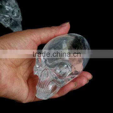 natural clear quartz crystal alien skull hand-carved for wholesale