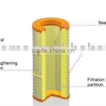 Air filter cartridge for trucks - modern construction
