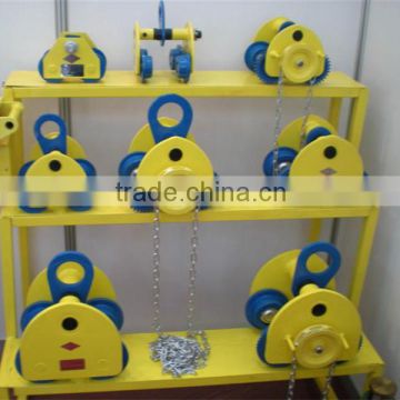 China manufacturer beam lifting trolley for chain hoist