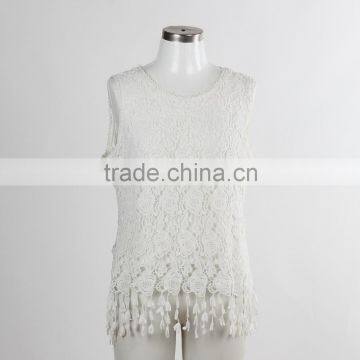 F5S12100 Fashion Design Women Lace Tank Top