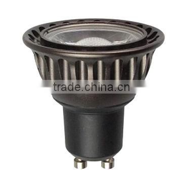 GU10 5W ,cob led spot 80lm/w ,china supplier 3000k with aluminum house and lens