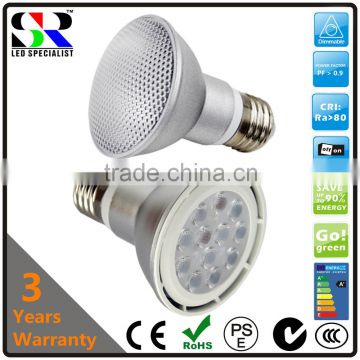 indoor and outdoor hot PAR20 GU10 E14 E26 E27 spot bulb light lamps high PF power factory CRI efficiency lumen