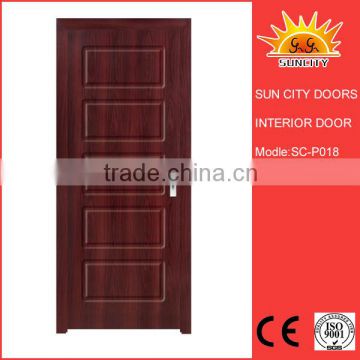 economic new design pvc solid wooden door SC-P018