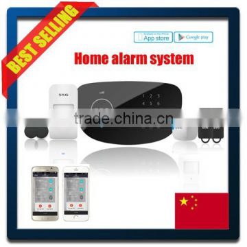 Free APP operated Touch Keypad professional gsm home alarm system