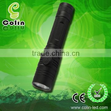 850Lm powerful aluminum 1000m long range led flashlight with 18650 Rechargeable Lithium battery /2XCR123A