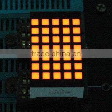square dot 1.2 inch dot matrix led display from ARKLED with amber color