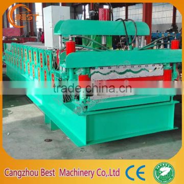 Steel trapezoidal sheet metal roofing Cold roll forming machine
