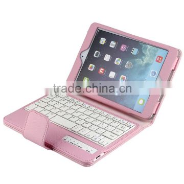 2015 Super Sale Stand keyboard Leather Case For ipad mini 3 case