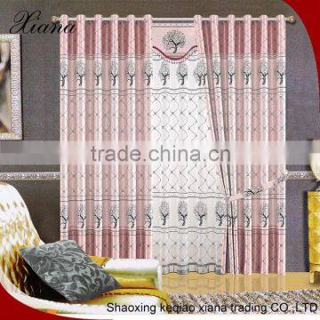 Excellent quality cheap price jacquard blackout polyester curtain