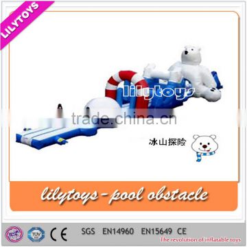 Inflatable water obstaclefor kids and adults, inflatable obstacle course for sale