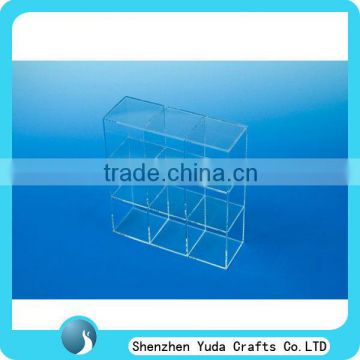 Counter acrylic display box with sliding cover