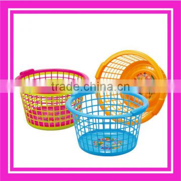 19.5L plastic household round laundry basket