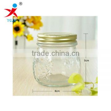 seal and clear Storage for Whole grains/glass container for candy &tea with transparent lids