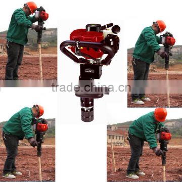 Portable Petrol Powered Guardrail Fence Vibratory Post Driver Hammer Machine Mini Gas Engine Tools