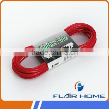 plastic houseware China supplier use pvc clothes line with steel wire inside