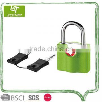 high quality green metal Key TSA Lock