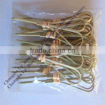 Bamboo heart-shaped decorative picks