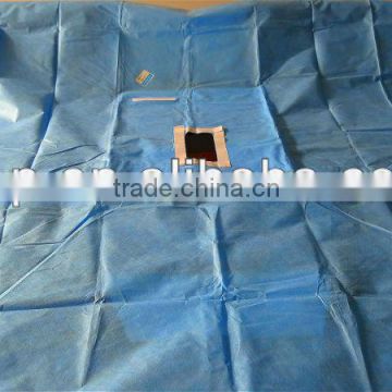 nonwoven surgical lithotomy drape pack with pouch bag for surgery