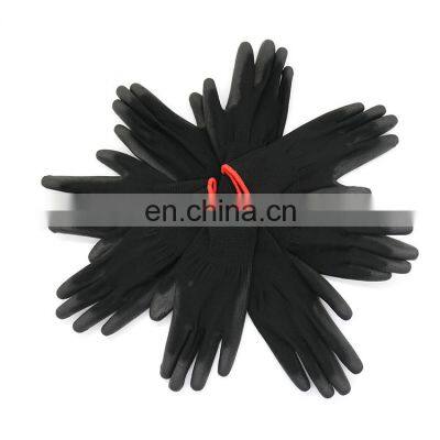 13 Gauge Polyester/Nylon Polyurethane Dipping PU Coated Gloves