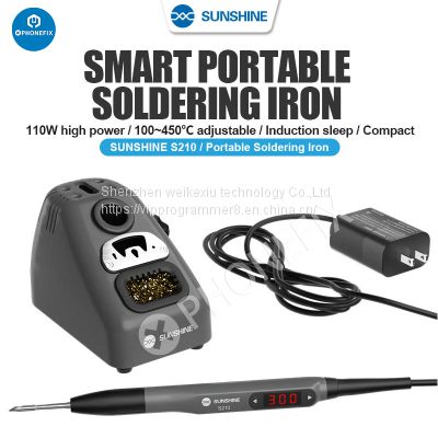 SS-S210 110W Portable LED Smart Soldering Iron with C210 Series Tips
