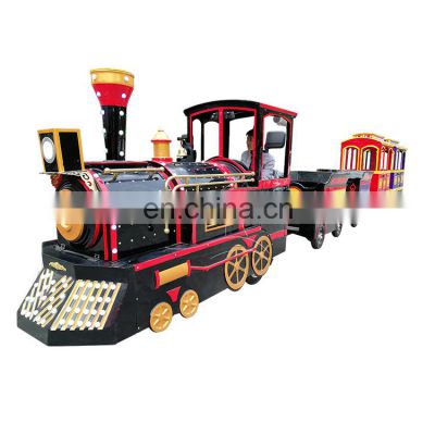Trackless train battery train for amusement park