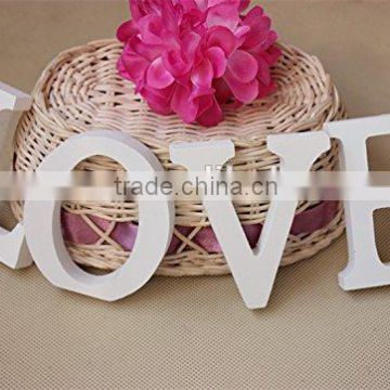 Standing White Love Wooden Letter Wedding Gift Decorative Store Decor Size 8cm High