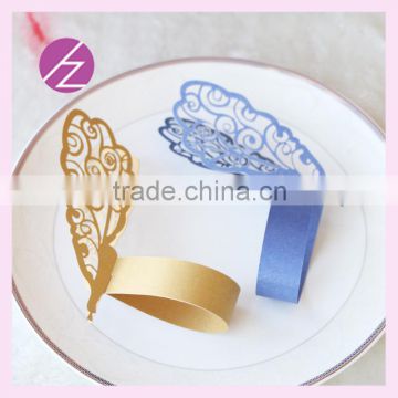 Flower Laser Cut Wedding Party Decoration Napkin Ring MJ-28 Wholesale