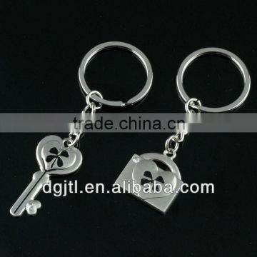 Fashion metal key lock keychain