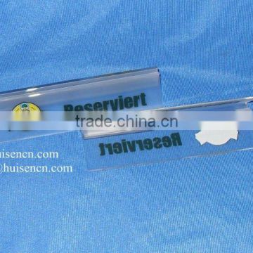 Popular acrylic table-reserved sign holder table tent