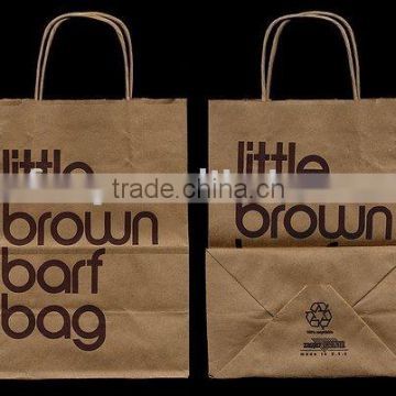 2011 off set brown kraft shopping paper bag
