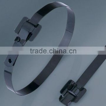 hanroot stainless steel cable tie clumps, pvc coated stainless steel cable ties