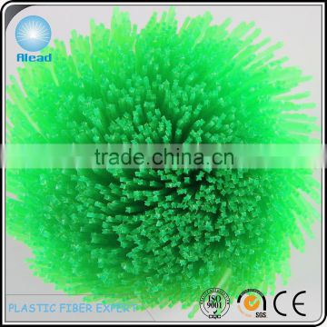 transparent green diameter 1.20mm star cross section profile pp plastic bristle for brush