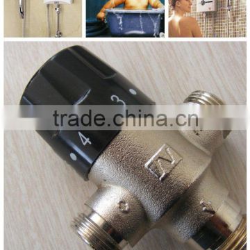 china supplier brass thermostatic mixing valve for solar heater (DN15)