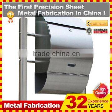 2014 modern wall mounted OEM High Quality wall mounted stainless steel mailbox for sale