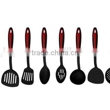 KU4003 FDA & LFBG Silicone handle 8PCS nylon kitchen utensil set