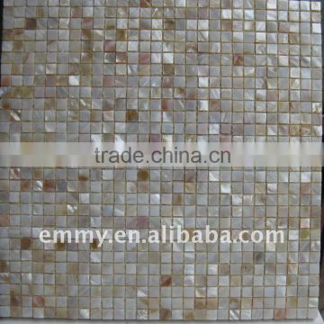 Natural color 10*10mm freshwater river shell mosaic wall tiles
