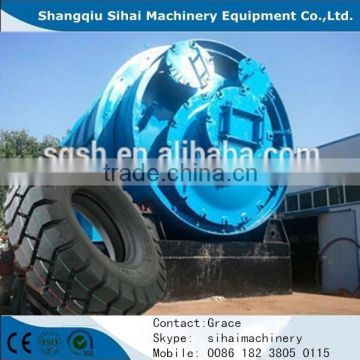 Shangqiu Sihai Waste tyre/plastic/rubber recycling plant with CE ISO