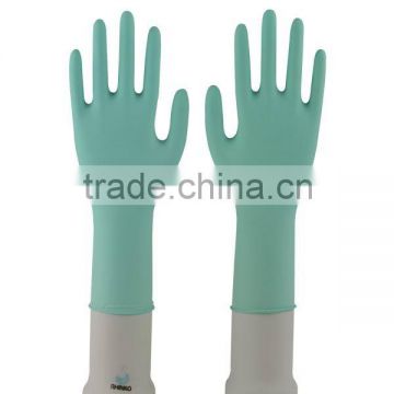 12" Green disposable nitrile gloves