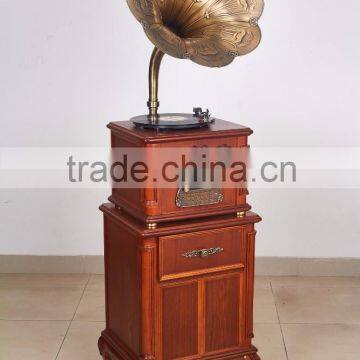 Suitable for hotel decoration wood phonograph