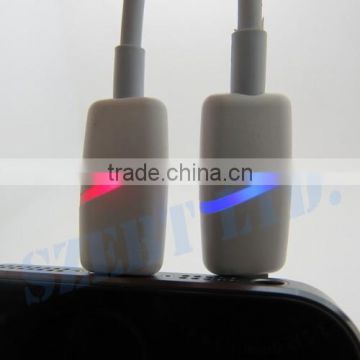USB Charge Data Cable for i5 5s 5c 8pin LED Light Red Charging Blue Completed