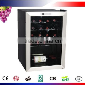 19 Bottles Compressor stainless steel door Wine Cabinets JC-62E