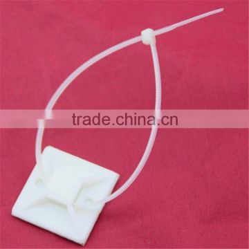 FACTORY DIRECTLY!! OEM quality factory price white nylon cable tie mounts/ cable tie base wholesale