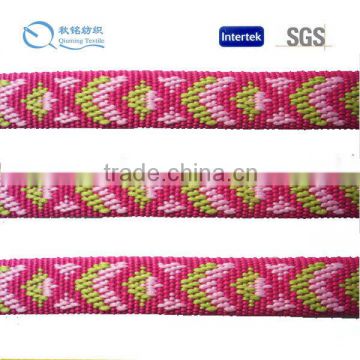 2015 New design garment use widely applied durable yarn jacquard webbing