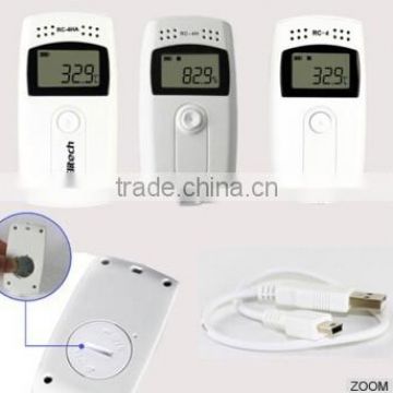 USB temperature humidity data logger/temperature humidity thermo logger CE ISO RHOS APPROVED RC-4HC